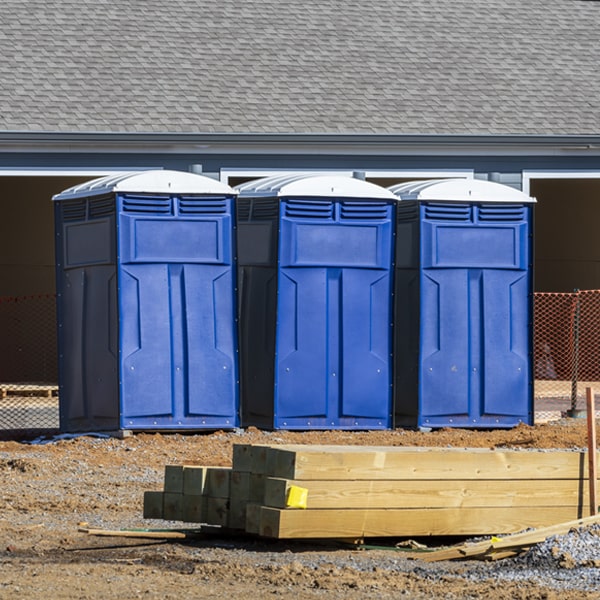 what is the expected delivery and pickup timeframe for the porta potties in Buck Meadows CA